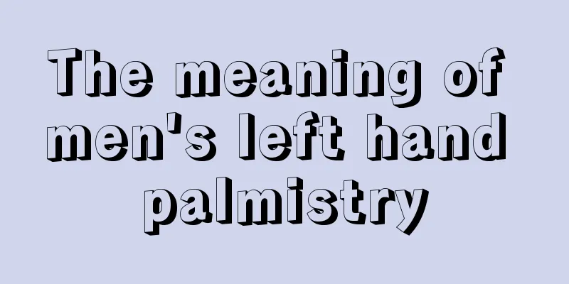 The meaning of men's left hand palmistry