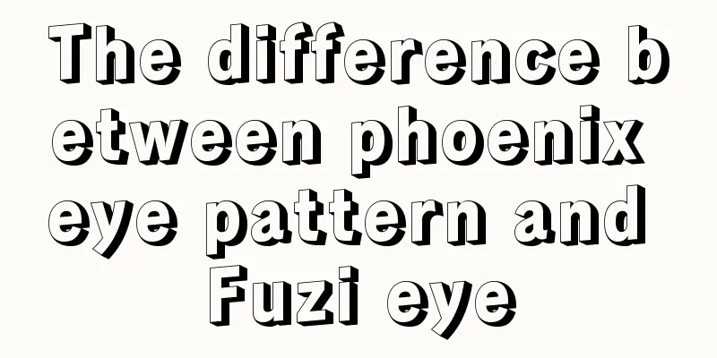 The difference between phoenix eye pattern and Fuzi eye