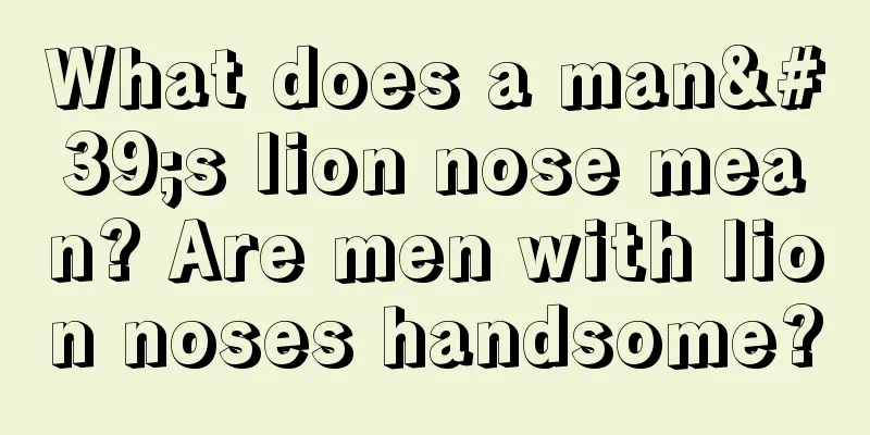 What does a man's lion nose mean? Are men with lion noses handsome?