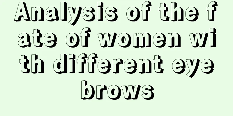Analysis of the fate of women with different eyebrows