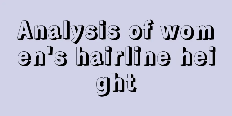 Analysis of women's hairline height