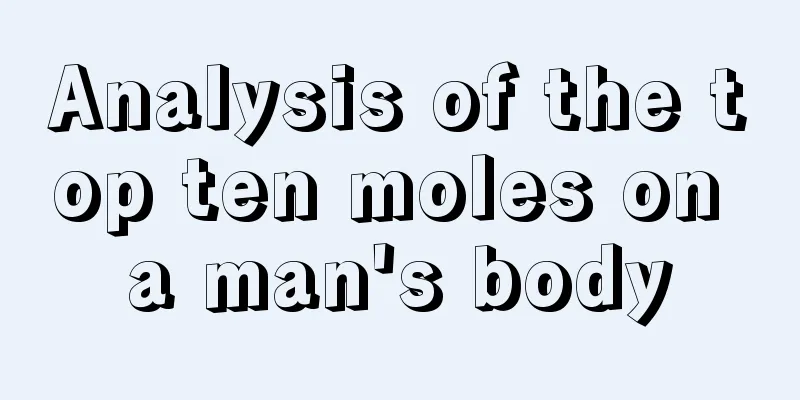 Analysis of the top ten moles on a man's body