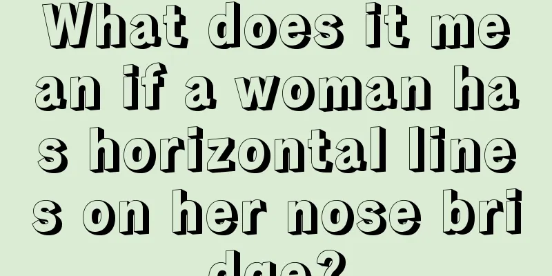What does it mean if a woman has horizontal lines on her nose bridge?