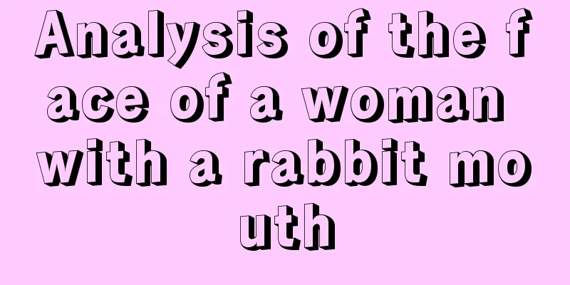 Analysis of the face of a woman with a rabbit mouth