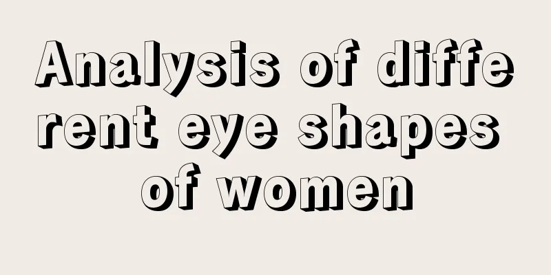 Analysis of different eye shapes of women