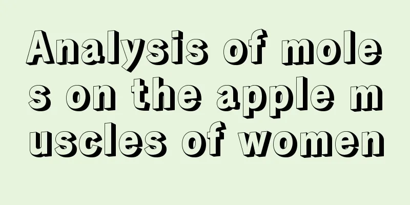 Analysis of moles on the apple muscles of women