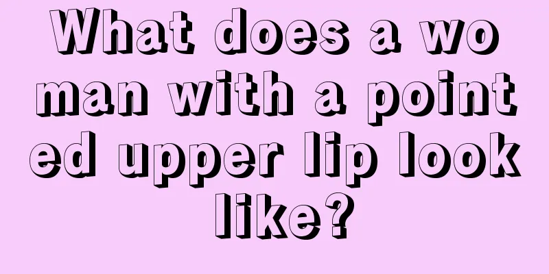 What does a woman with a pointed upper lip look like?