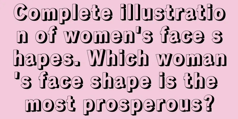 Complete illustration of women's face shapes. Which woman's face shape is the most prosperous?