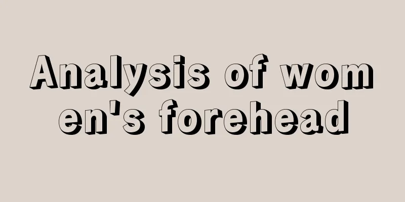 Analysis of women's forehead