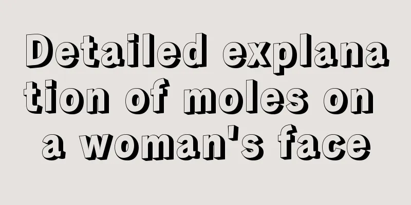 Detailed explanation of moles on a woman's face