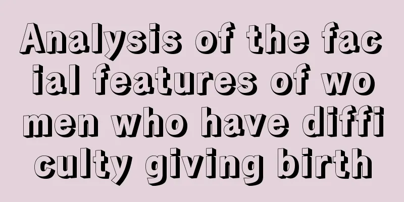 Analysis of the facial features of women who have difficulty giving birth