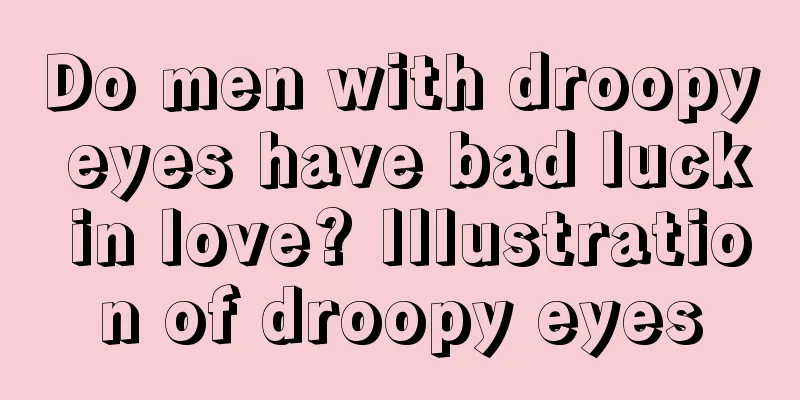 Do men with droopy eyes have bad luck in love? Illustration of droopy eyes