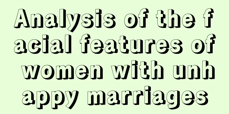 Analysis of the facial features of women with unhappy marriages