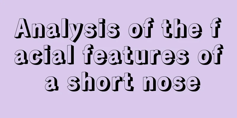 Analysis of the facial features of a short nose