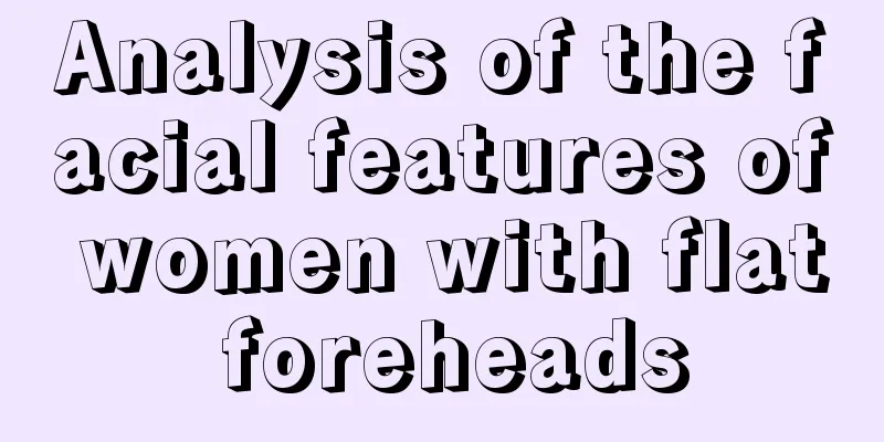 Analysis of the facial features of women with flat foreheads