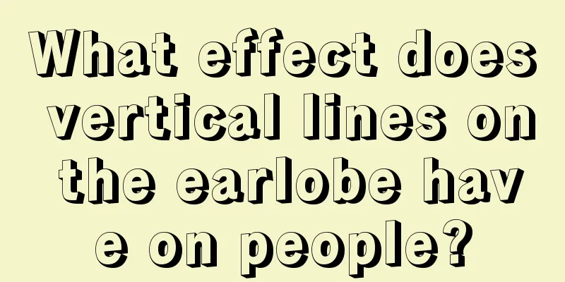 What effect does vertical lines on the earlobe have on people?