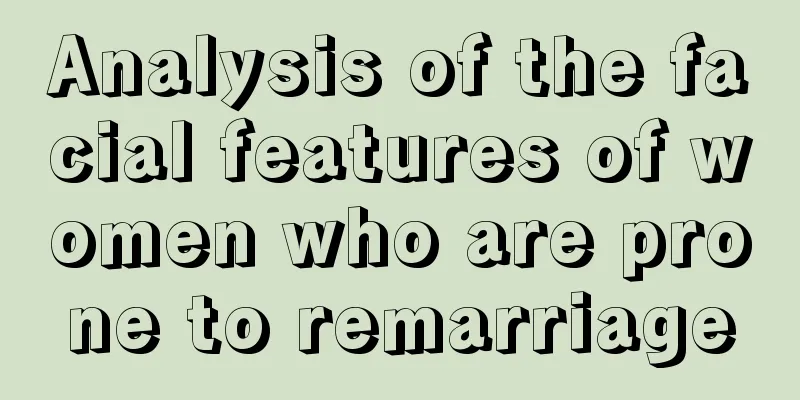 Analysis of the facial features of women who are prone to remarriage