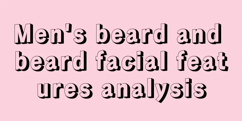 Men's beard and beard facial features analysis