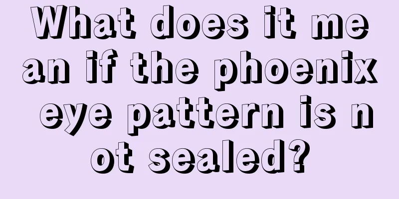 What does it mean if the phoenix eye pattern is not sealed?