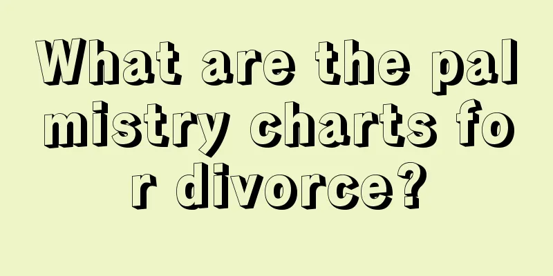 What are the palmistry charts for divorce?