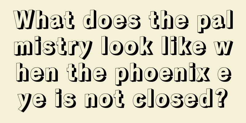 What does the palmistry look like when the phoenix eye is not closed?