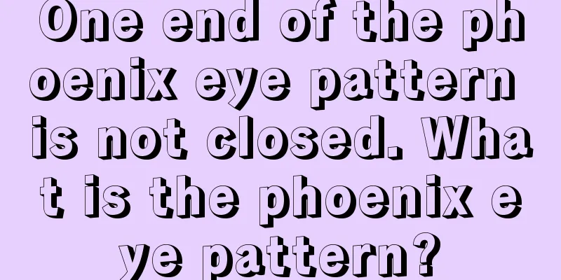 One end of the phoenix eye pattern is not closed. What is the phoenix eye pattern?