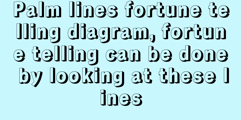 Palm lines fortune telling diagram, fortune telling can be done by looking at these lines