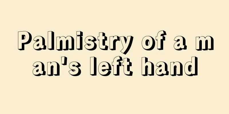 Palmistry of a man's left hand