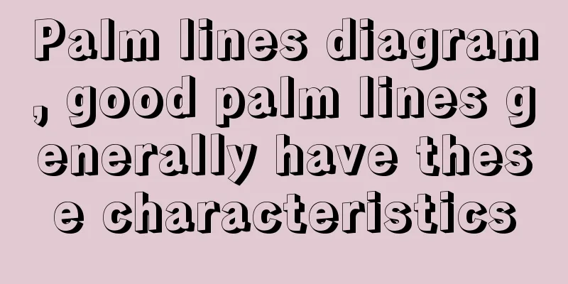 Palm lines diagram, good palm lines generally have these characteristics