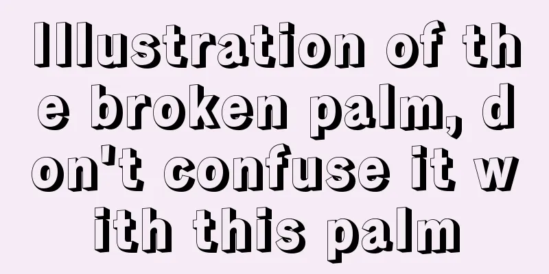 Illustration of the broken palm, don't confuse it with this palm