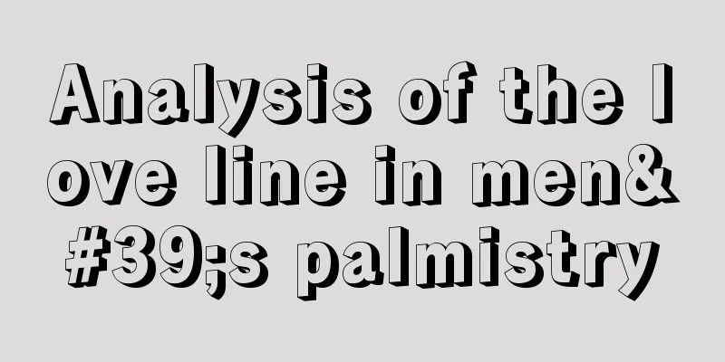 Analysis of the love line in men's palmistry