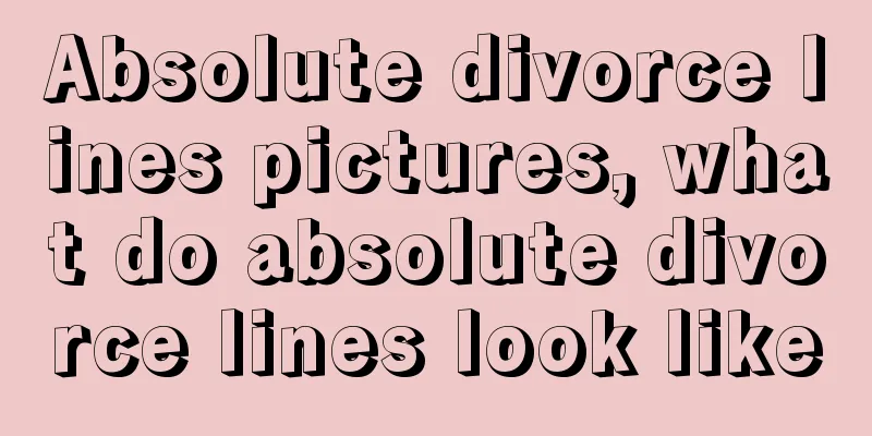 Absolute divorce lines pictures, what do absolute divorce lines look like