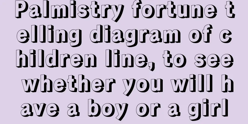 Palmistry fortune telling diagram of children line, to see whether you will have a boy or a girl