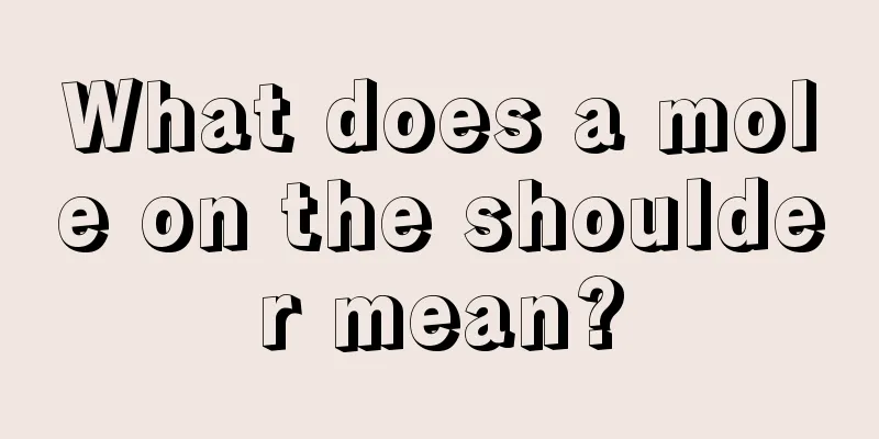 What does a mole on the shoulder mean?