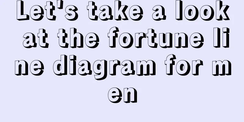 Let's take a look at the fortune line diagram for men