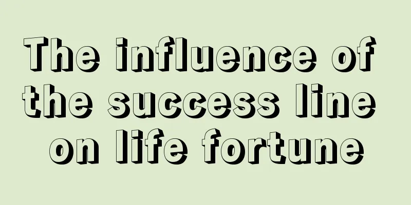 The influence of the success line on life fortune