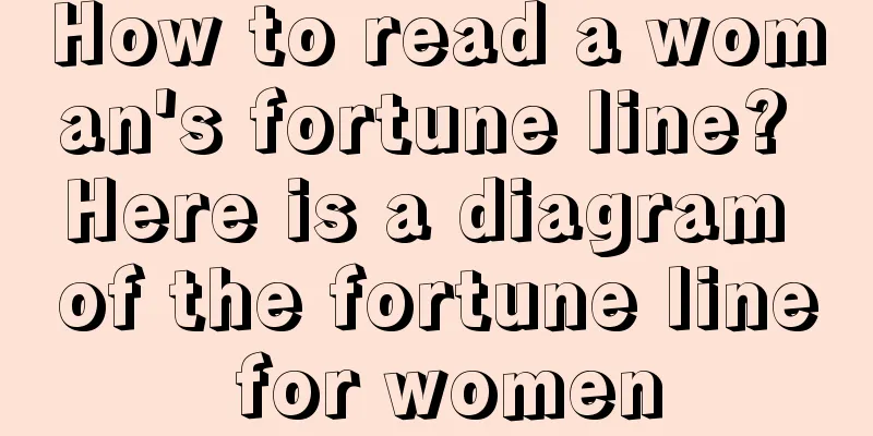 How to read a woman's fortune line? Here is a diagram of the fortune line for women