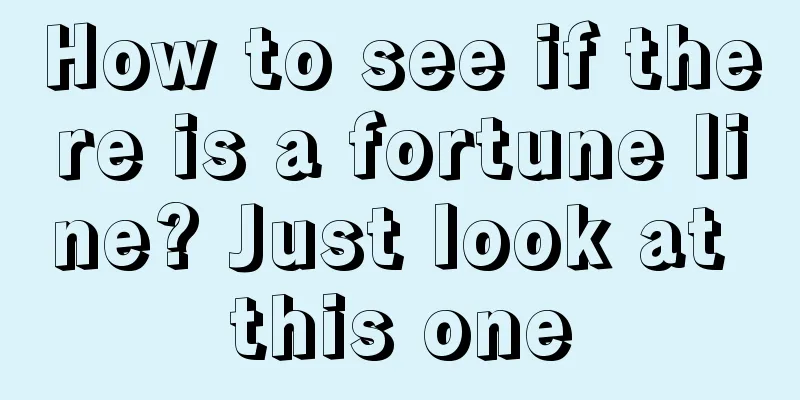 How to see if there is a fortune line? Just look at this one