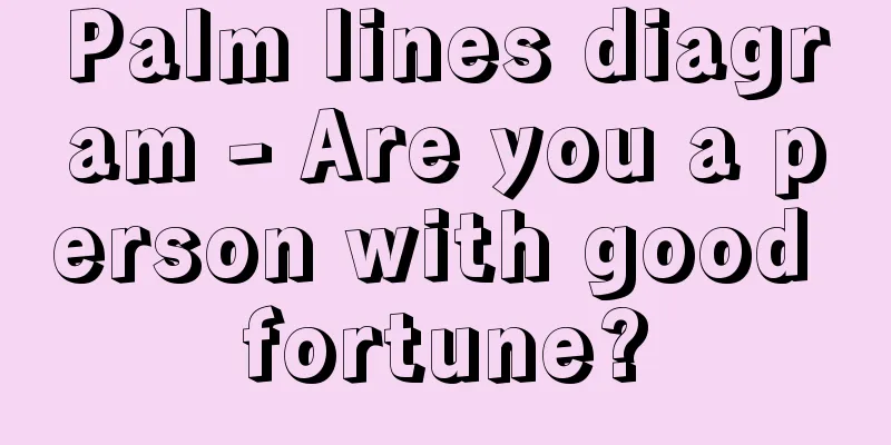 Palm lines diagram - Are you a person with good fortune?