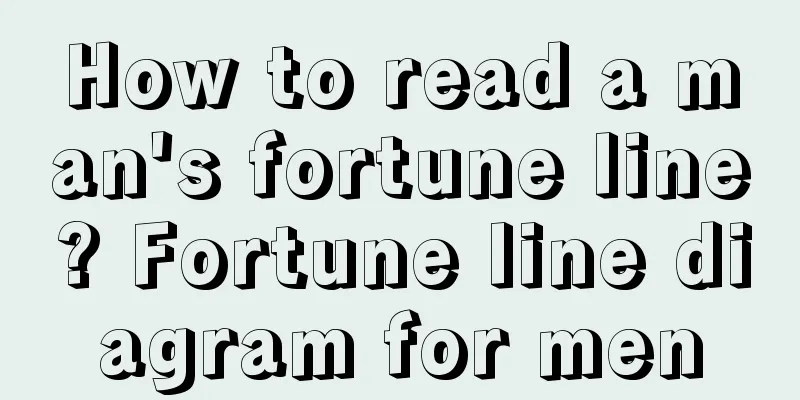 How to read a man's fortune line? Fortune line diagram for men