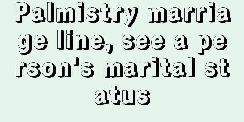 Palmistry marriage line, see a person's marital status