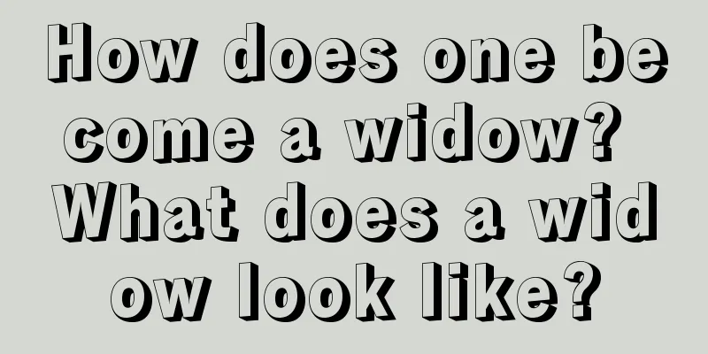 How does one become a widow? What does a widow look like?