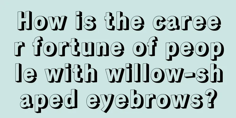 How is the career fortune of people with willow-shaped eyebrows?