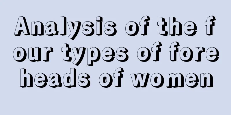 Analysis of the four types of foreheads of women