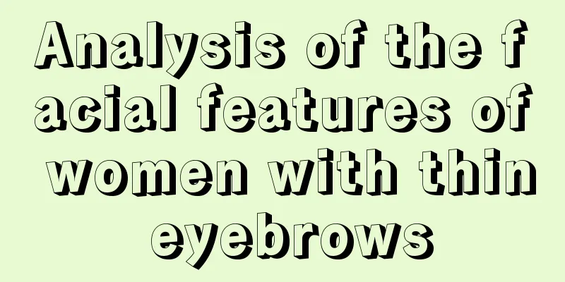 Analysis of the facial features of women with thin eyebrows