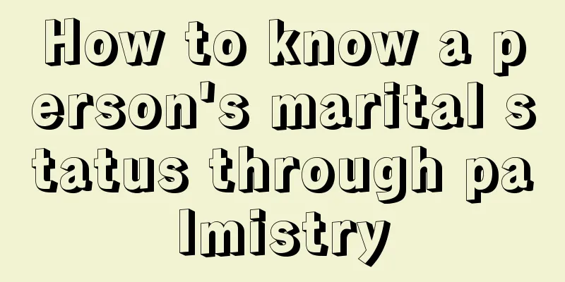 How to know a person's marital status through palmistry