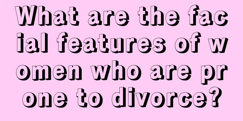What are the facial features of women who are prone to divorce?