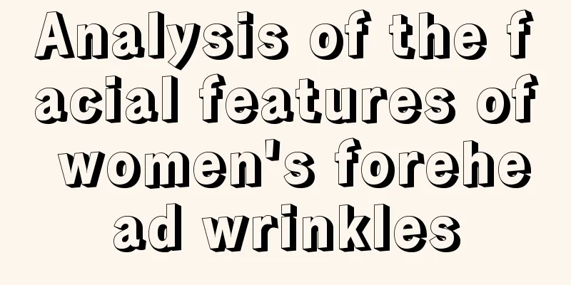 Analysis of the facial features of women's forehead wrinkles