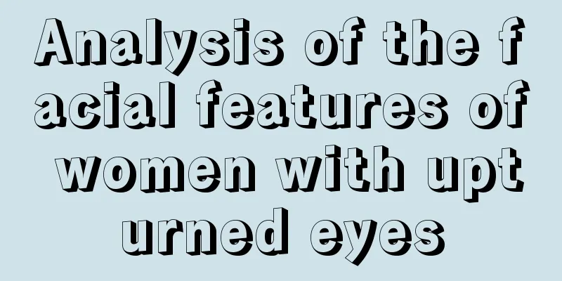 Analysis of the facial features of women with upturned eyes
