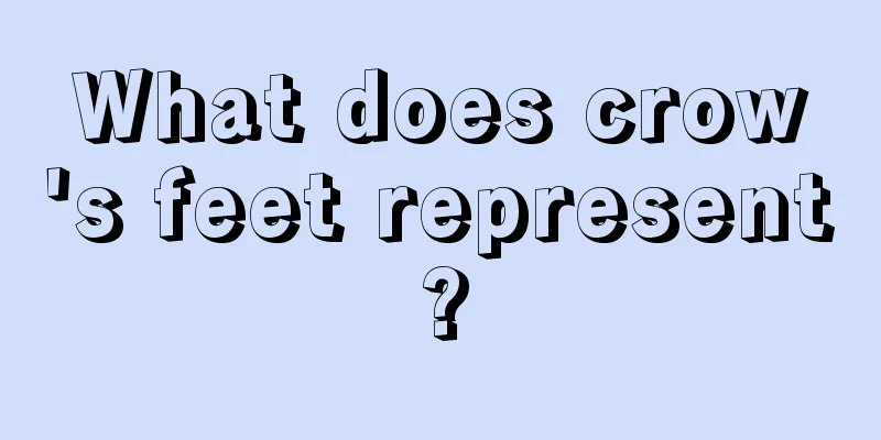 What does crow's feet represent?